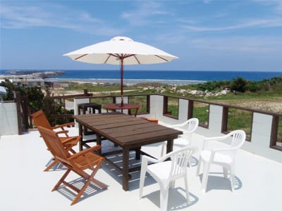 與那國島背包民宿-海景陽台